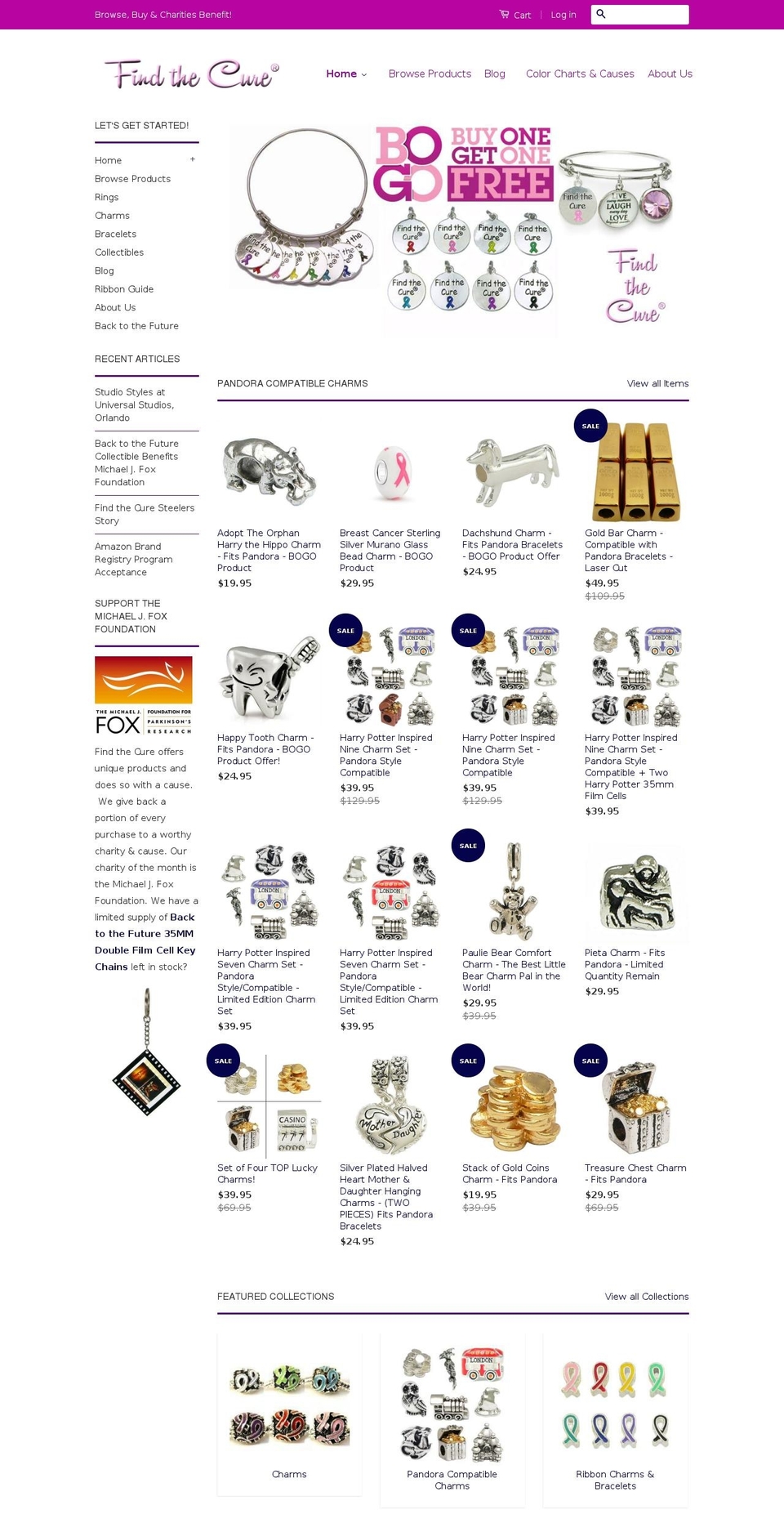 findthecure.com — Shopify storefront screenshot