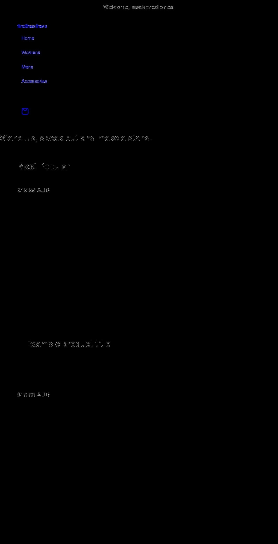 findtheothersco.com shopify website screenshot