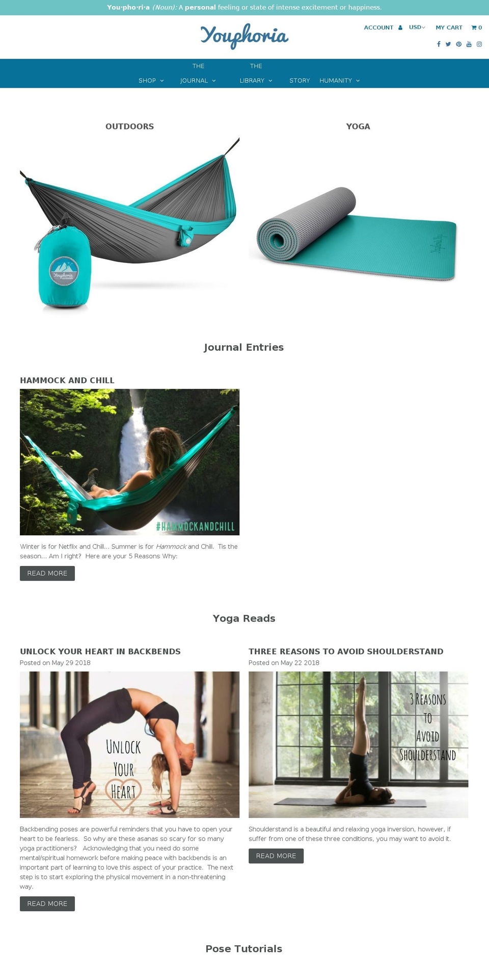 findyouphoria.com shopify website screenshot