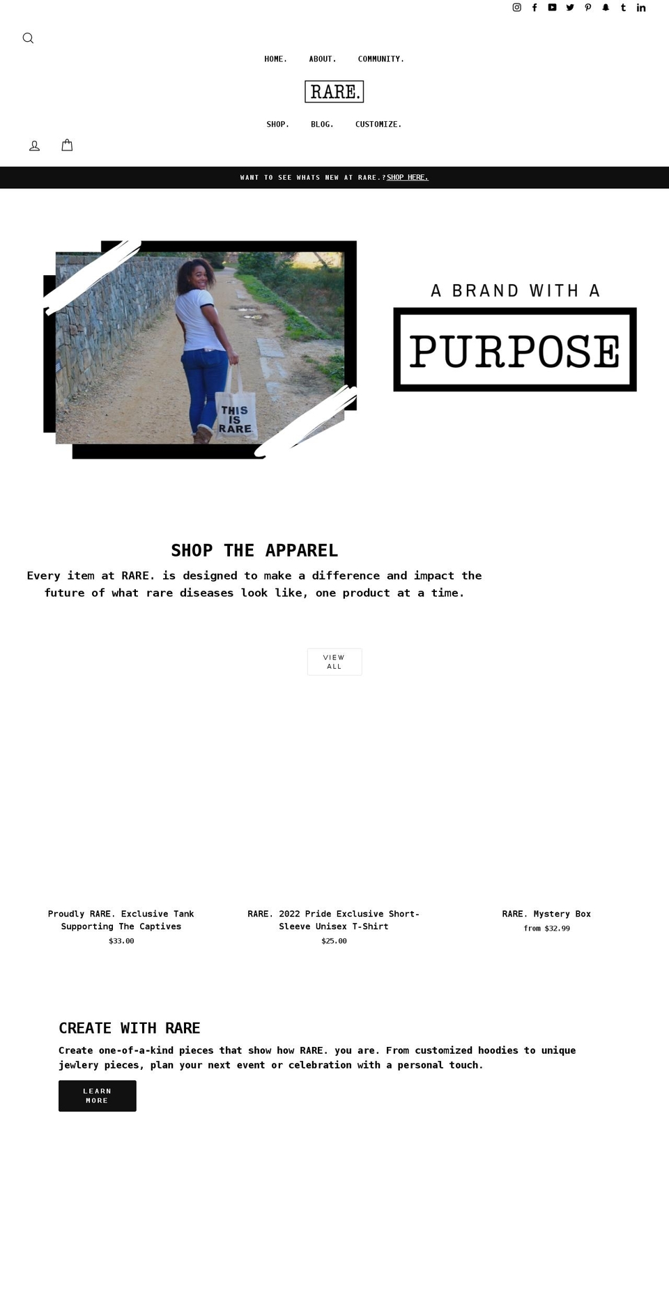 findyourrare.com shopify website screenshot