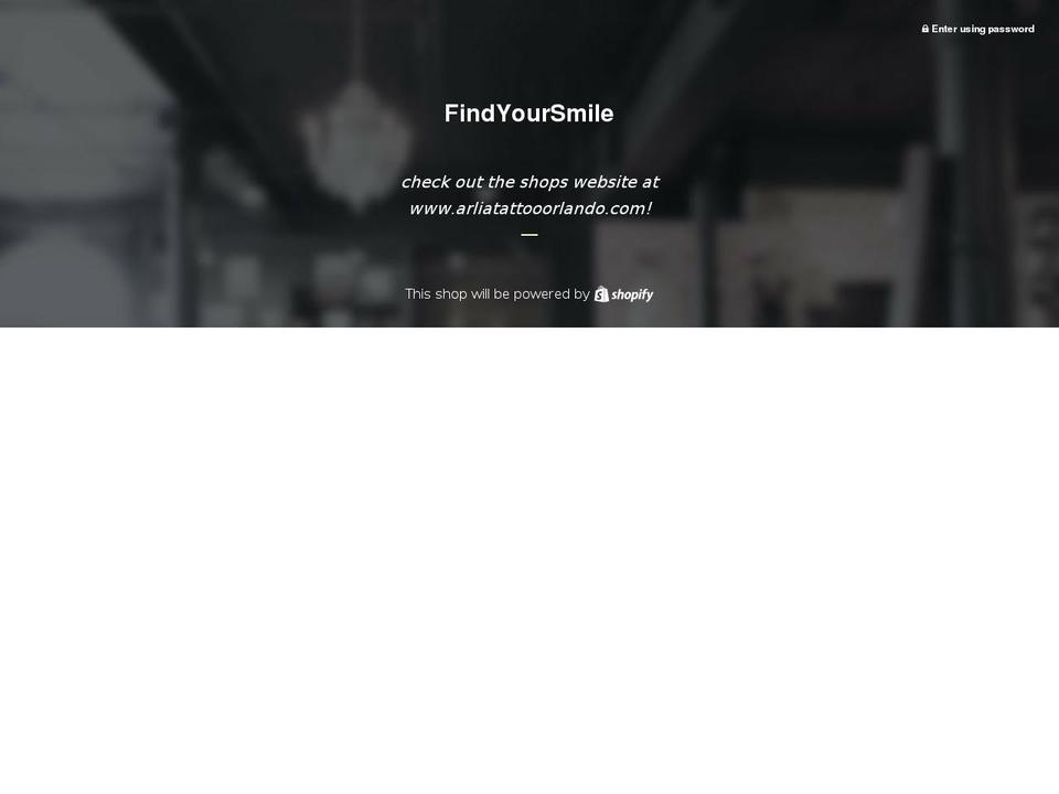 findyoursmile.store shopify website screenshot