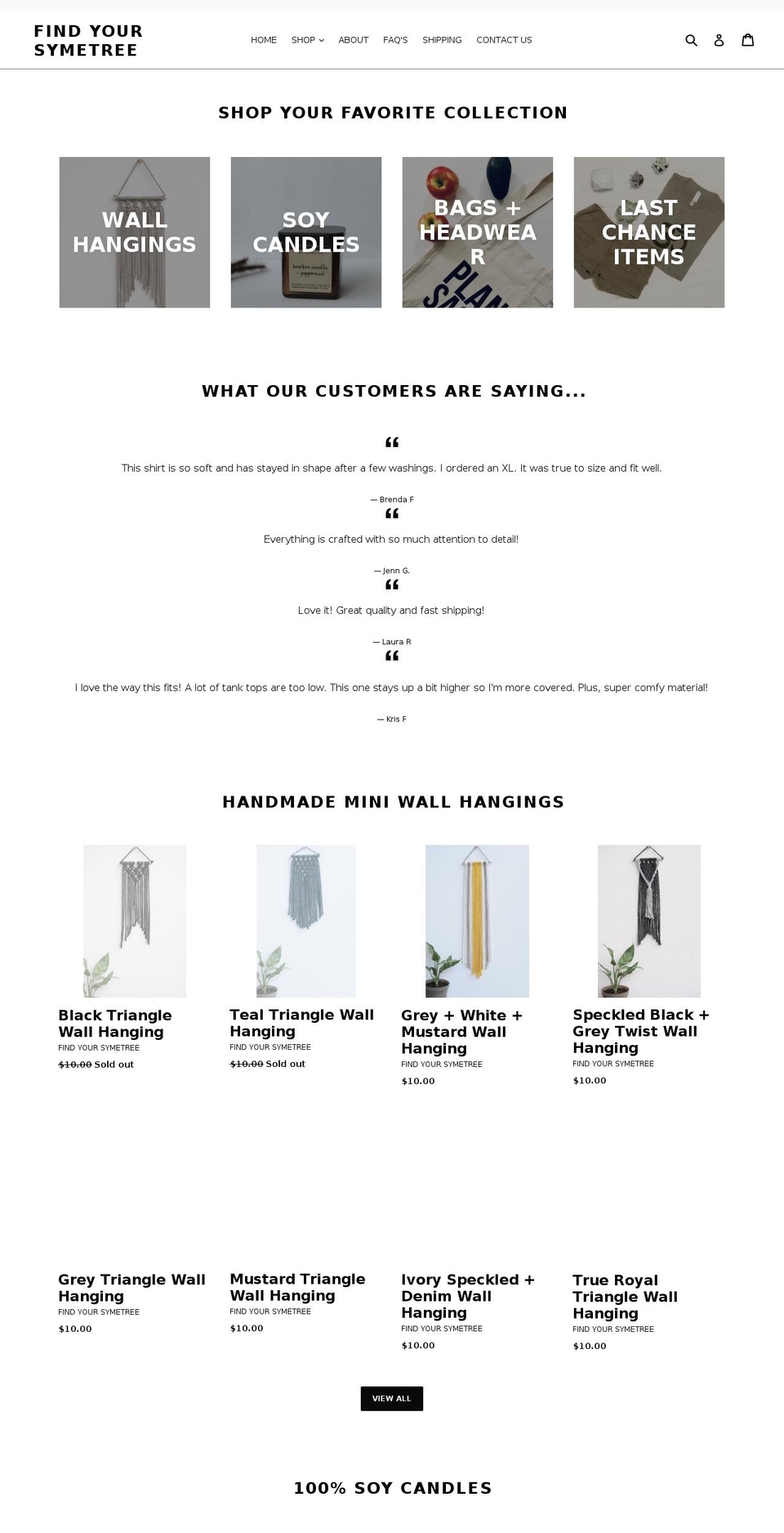 findyoursymetree.com — Shopify storefront screenshot