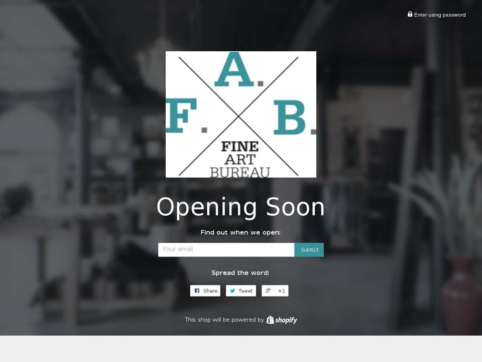 fine-art-bureau.com — Shopify storefront screenshot