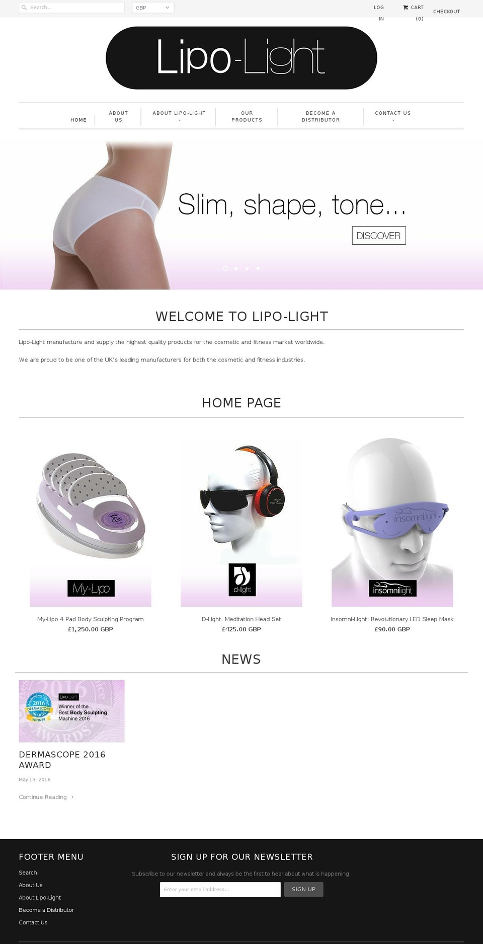 fine-light.co.uk shopify website screenshot