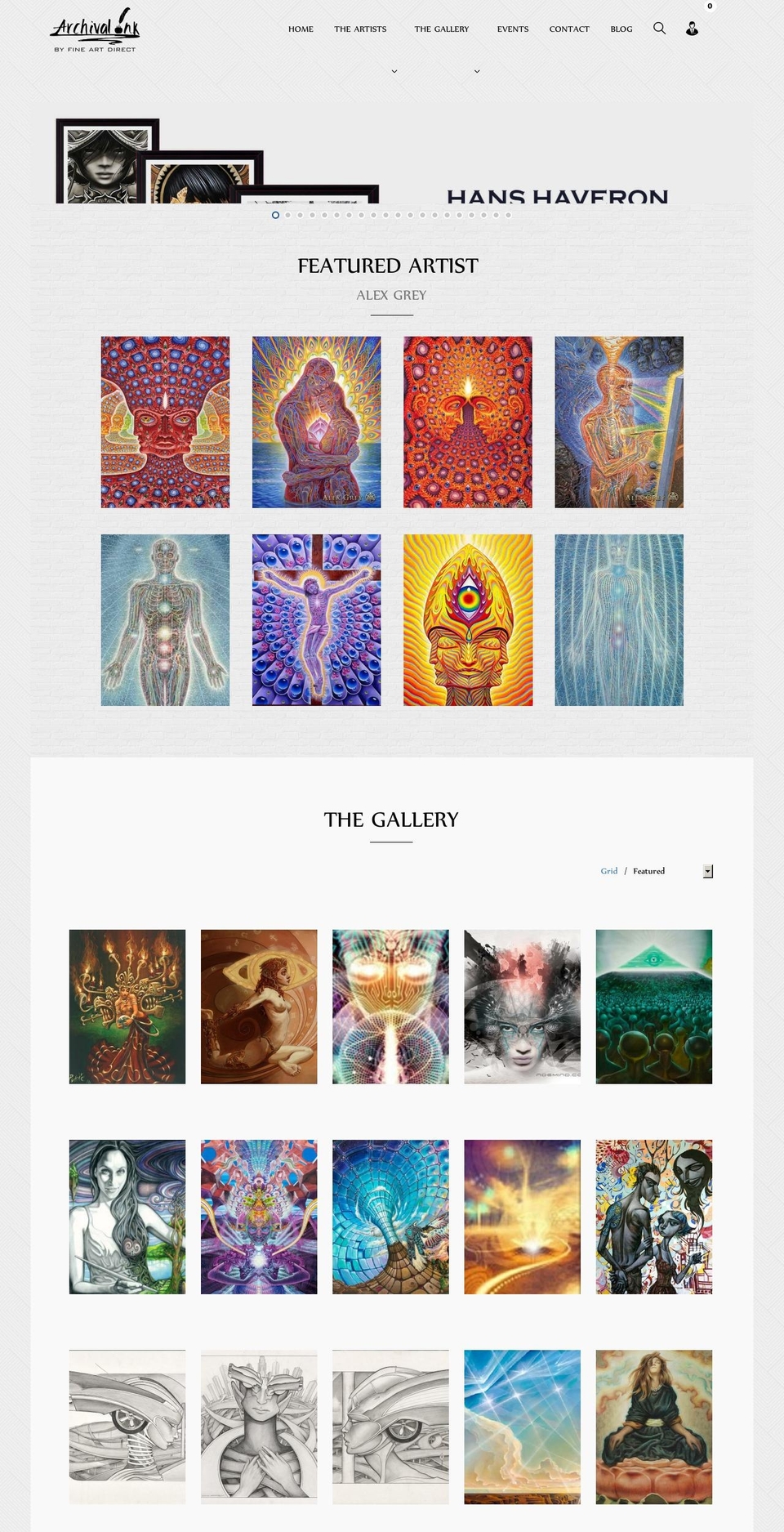Fine-art-manic — LIVE theme Shopify theme site example fineartdirectonline.com