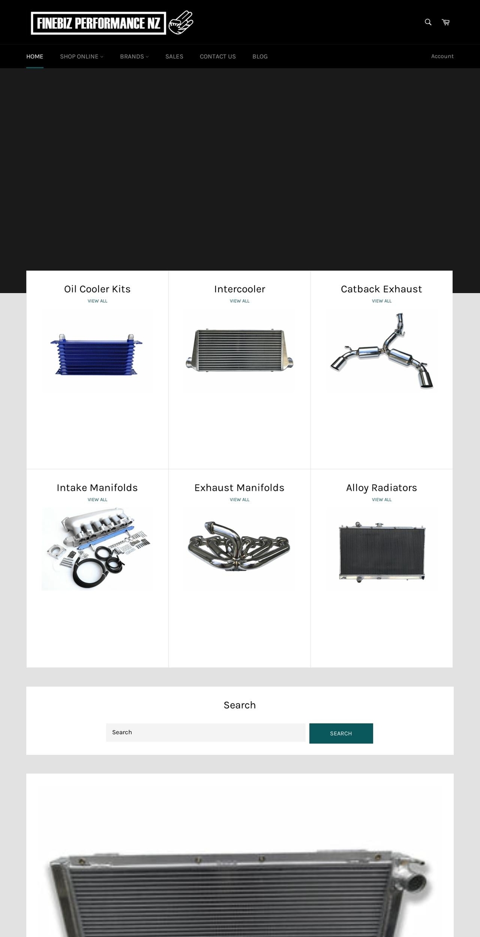 finebizperformance.co.nz shopify website screenshot