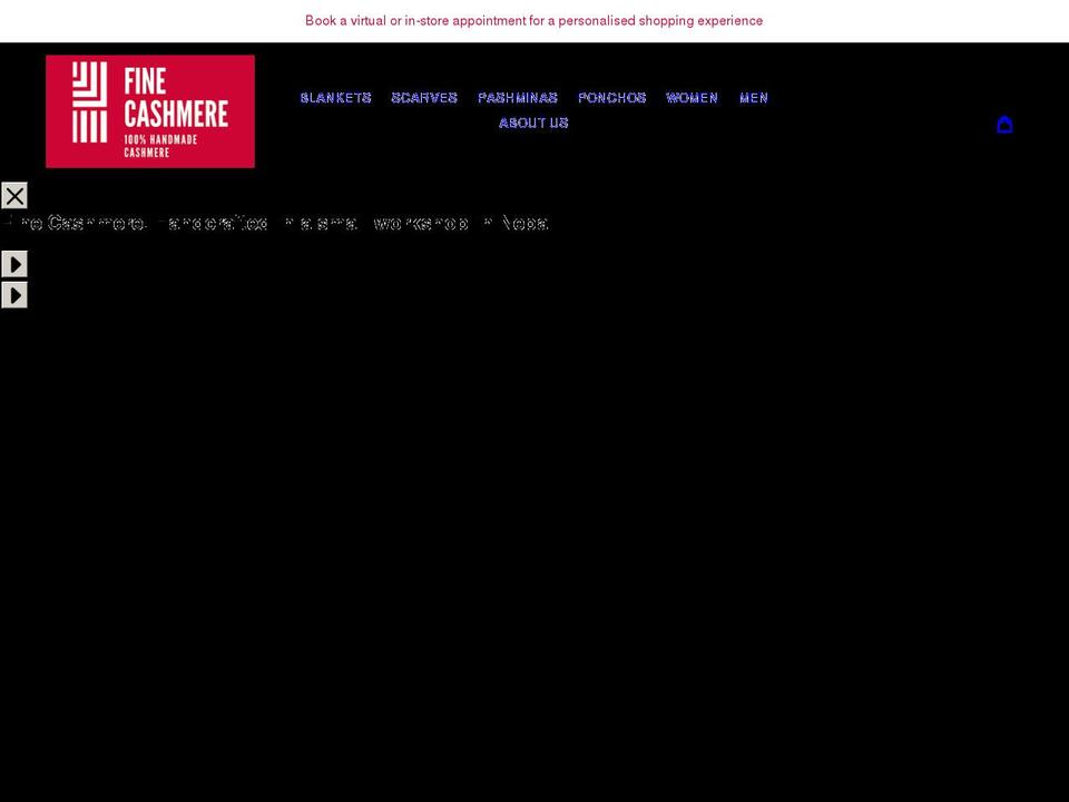 finecashmere.co.uk shopify website screenshot