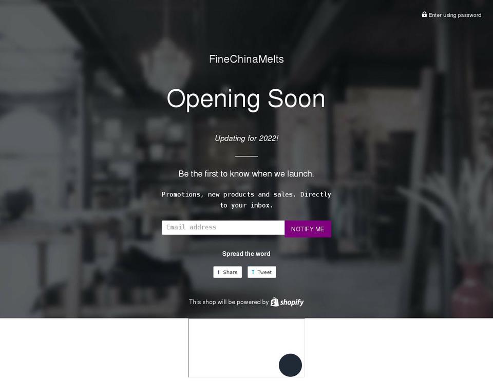 finechinamelts.com shopify website screenshot