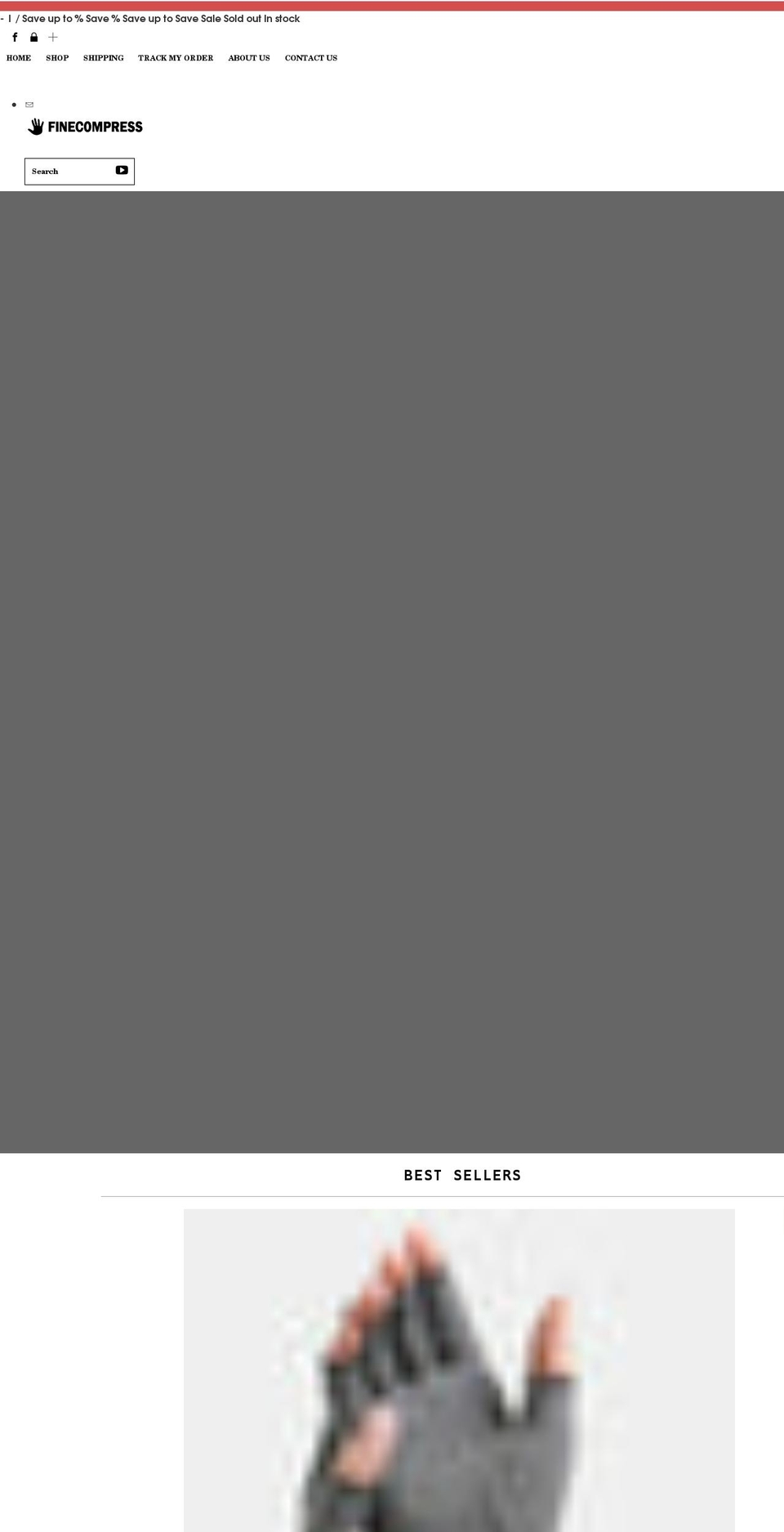 finecompress.com shopify website screenshot