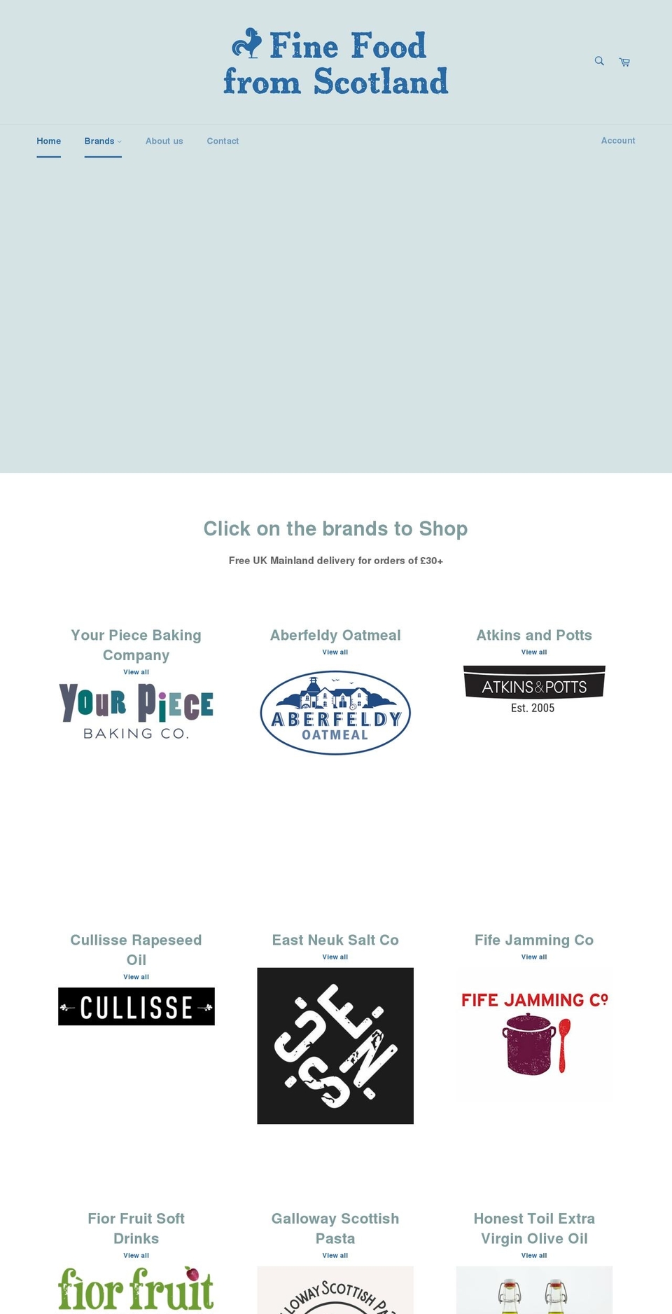 finefood.scot shopify website screenshot