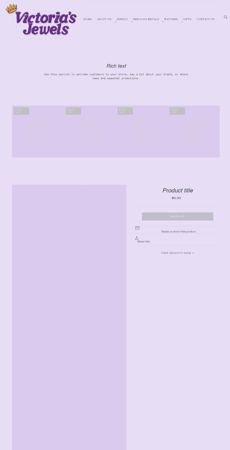 finejewelrycorpuschristi.com shopify website screenshot