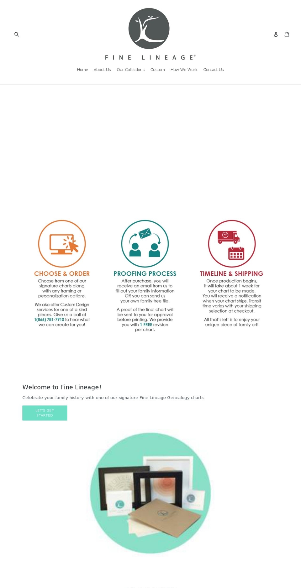finelineage.com — Shopify storefront screenshot