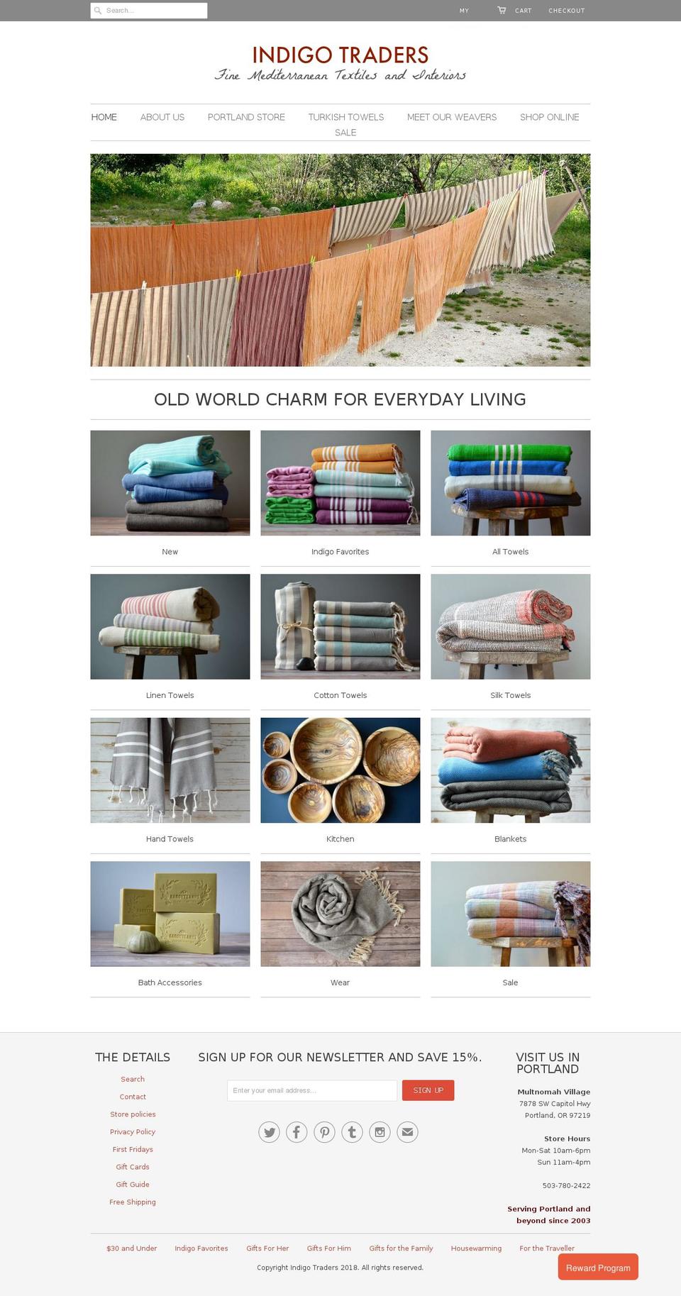 finelinentowels.com — Shopify storefront screenshot
