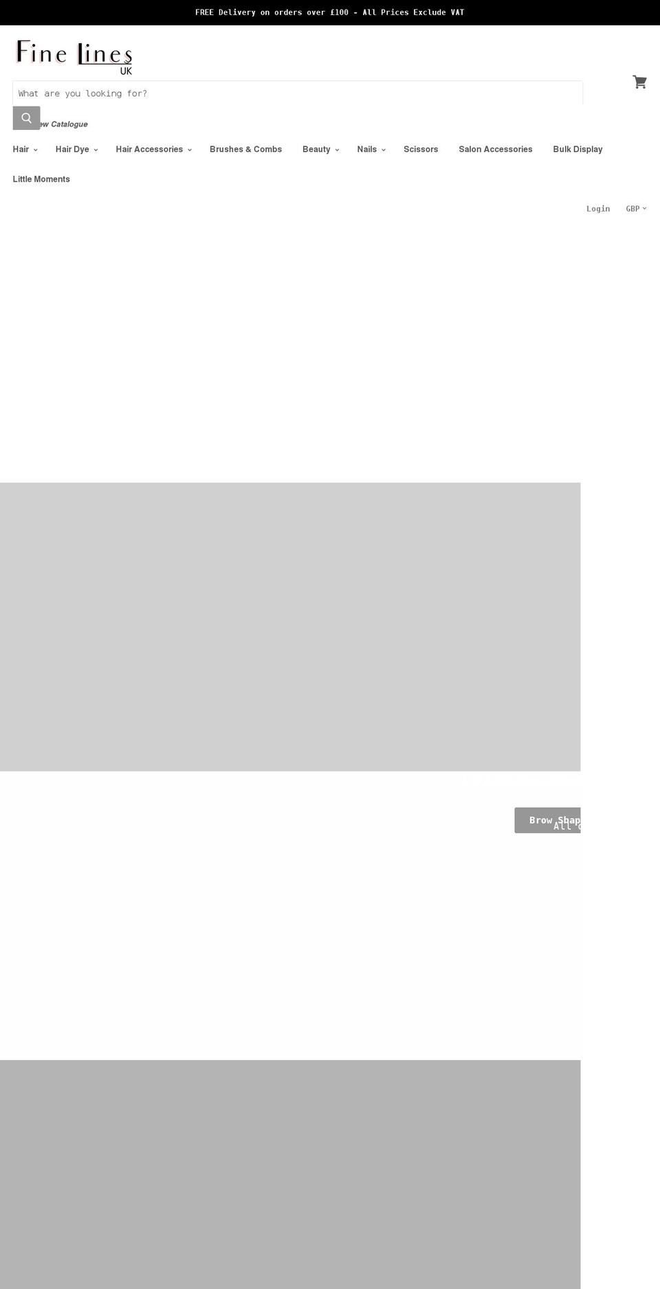 finelinesuk.com shopify website screenshot