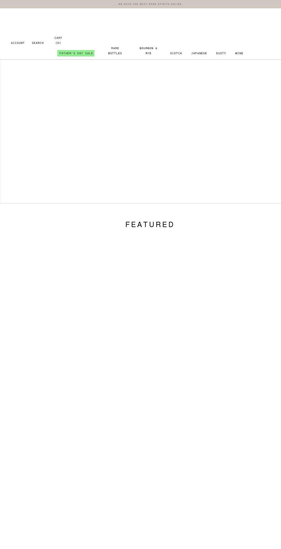 fineliquors.com shopify website screenshot