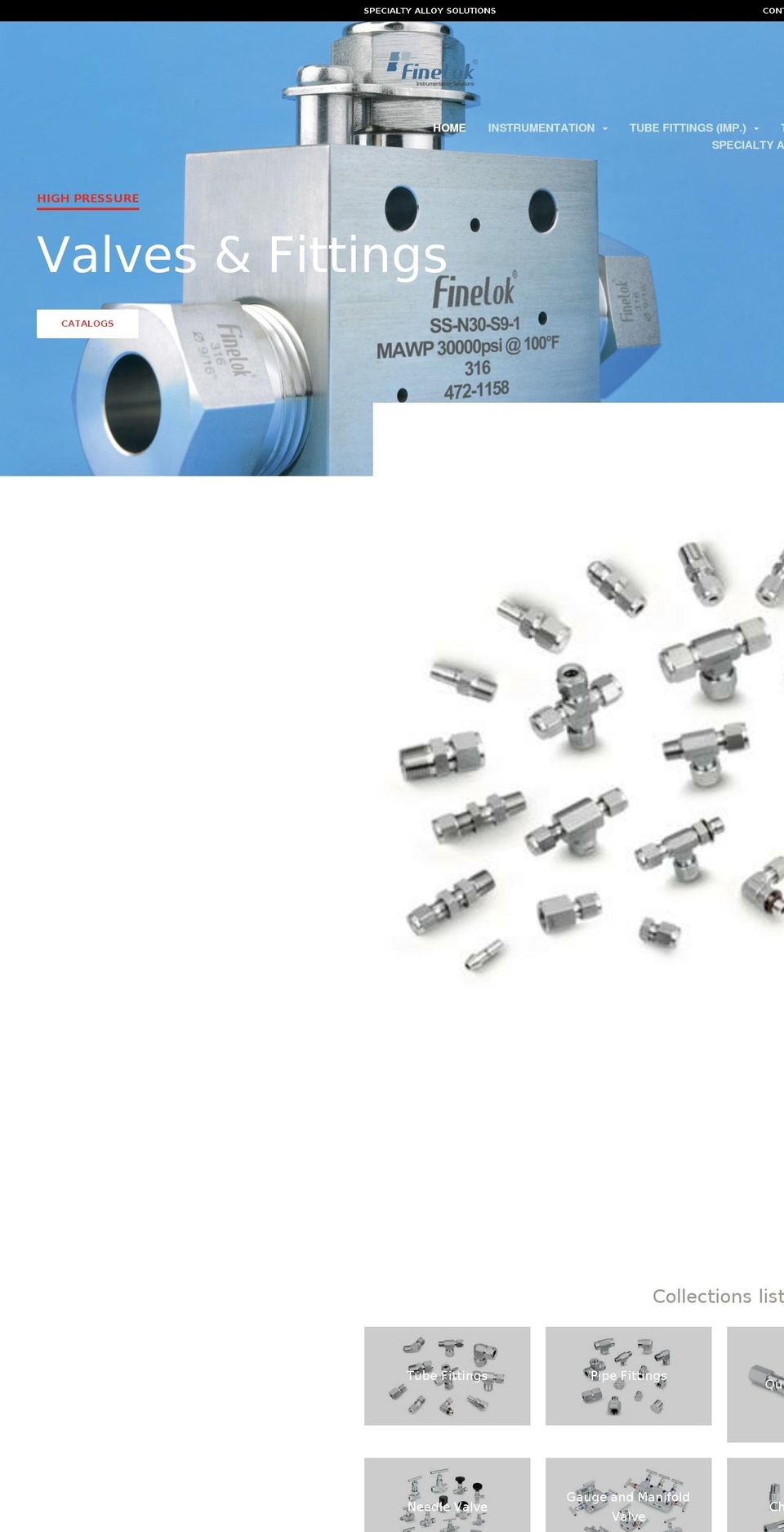 finelokinc.com shopify website screenshot