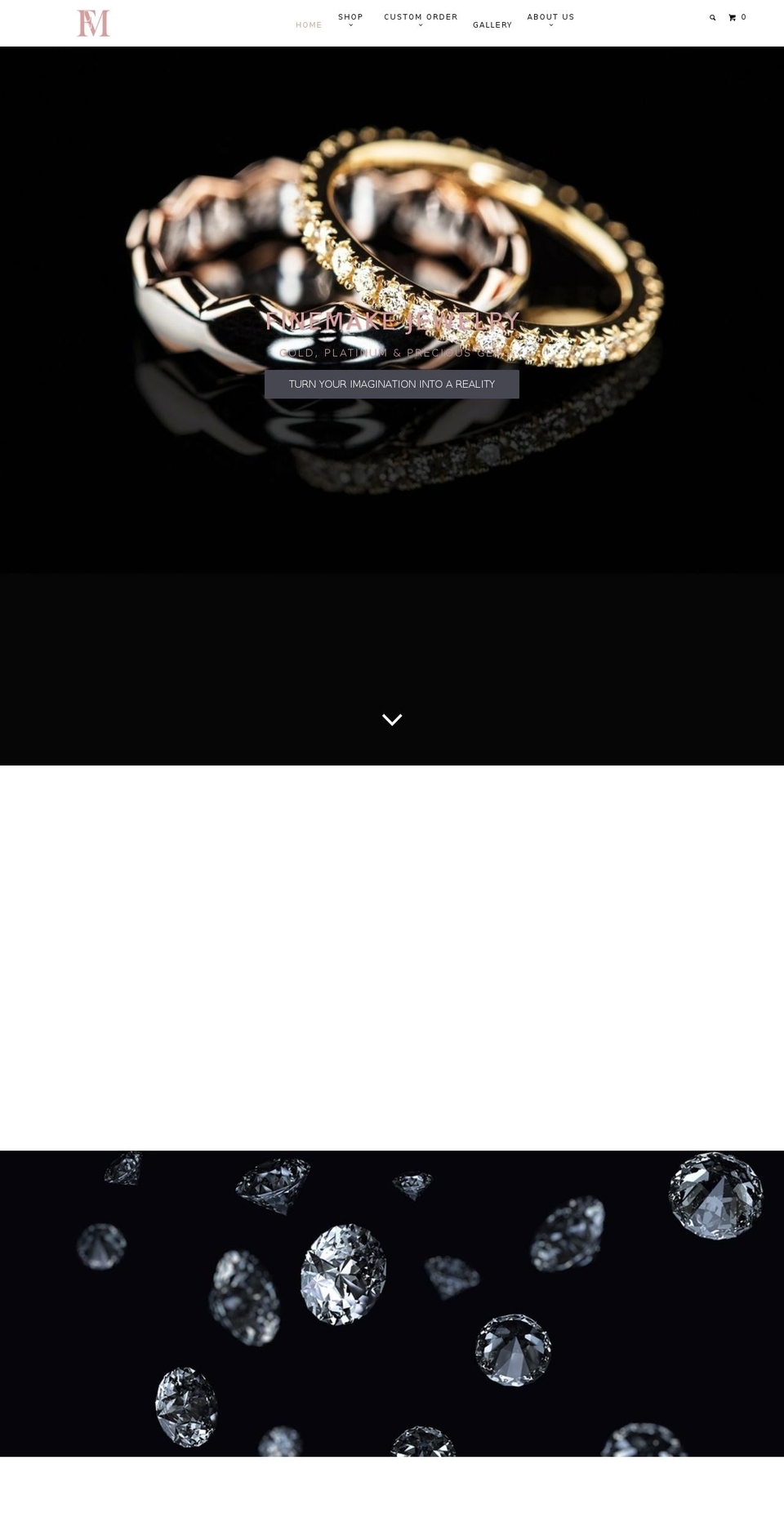 finemakejewelry.com shopify website screenshot