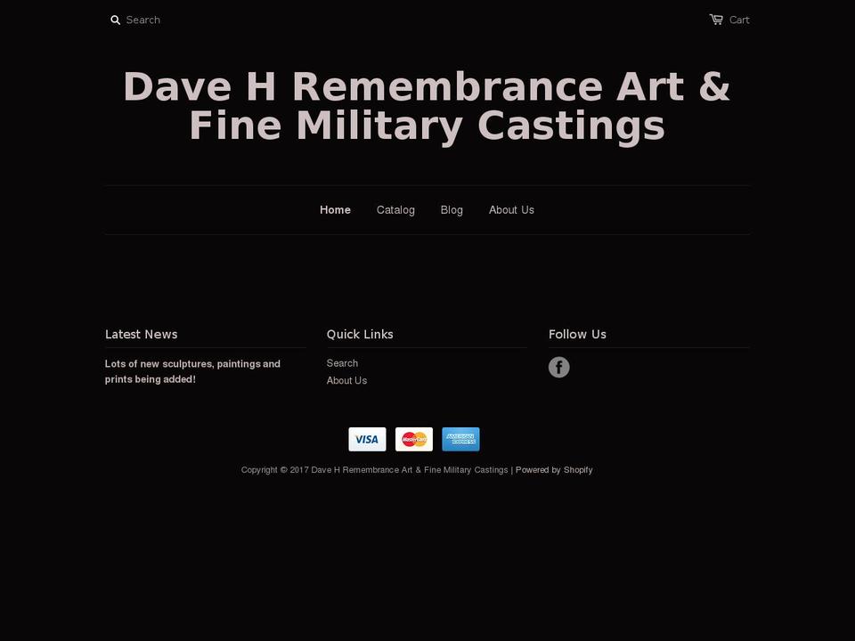 finemilitarycastings.com shopify website screenshot