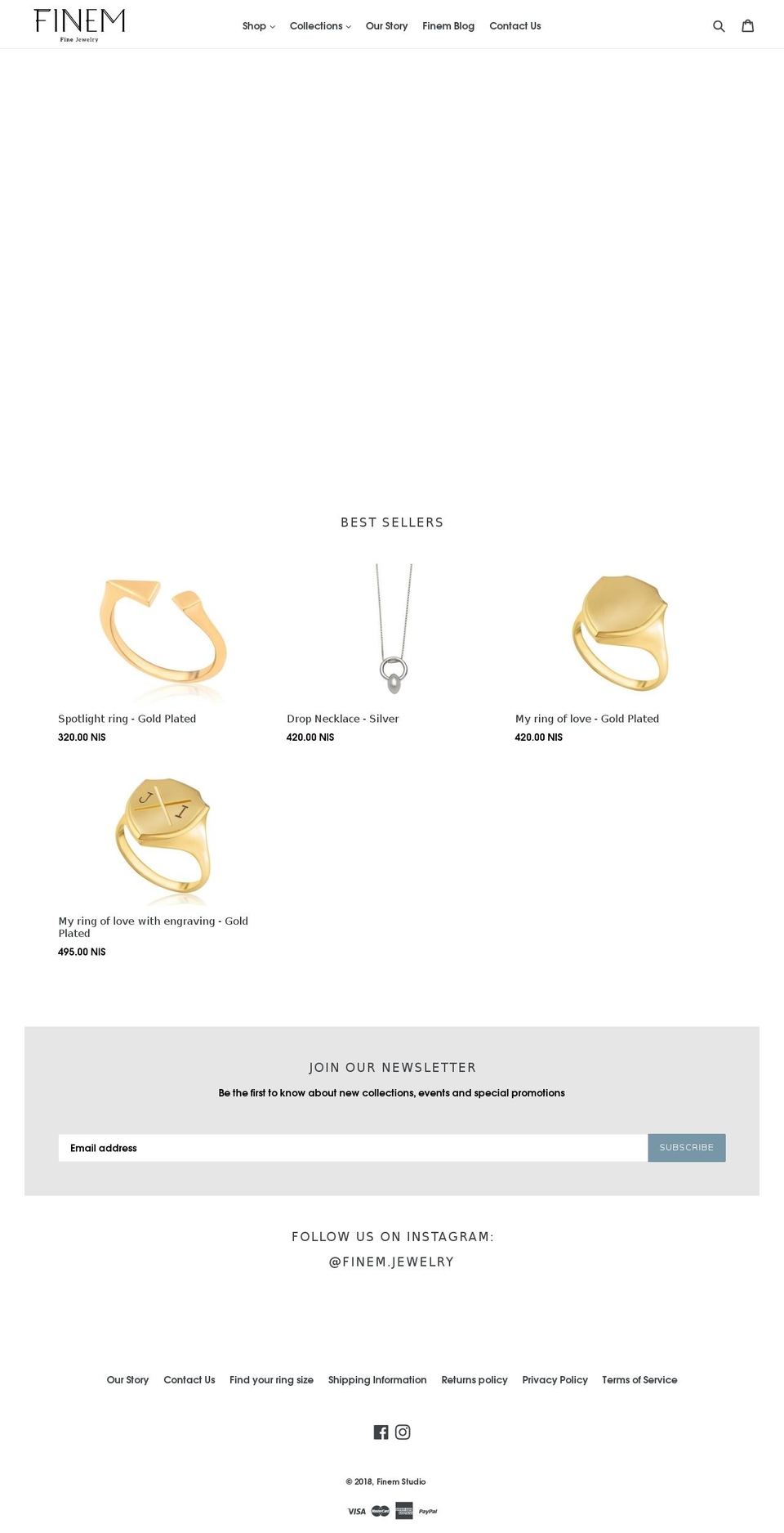 finemstudio.com shopify website screenshot