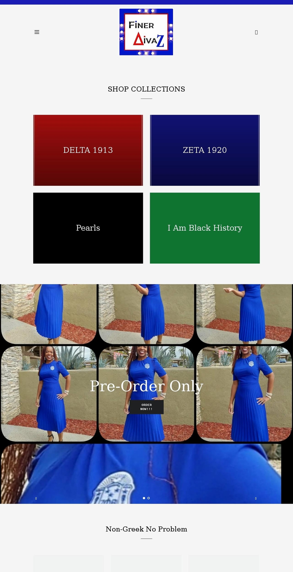 finerdivaz.com shopify website screenshot