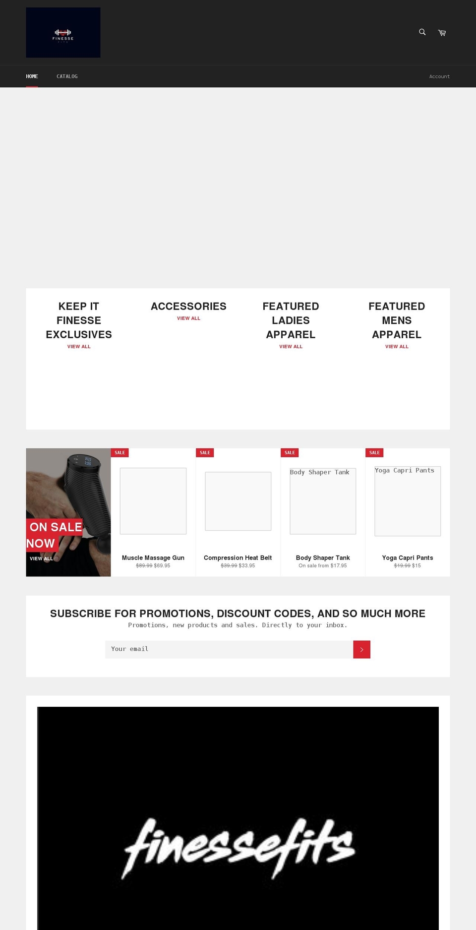 finessefits.com — Shopify storefront screenshot