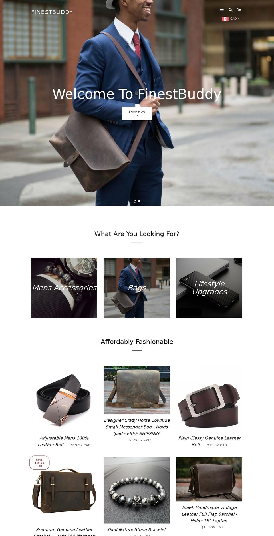 finestbuddy.com — Shopify storefront screenshot