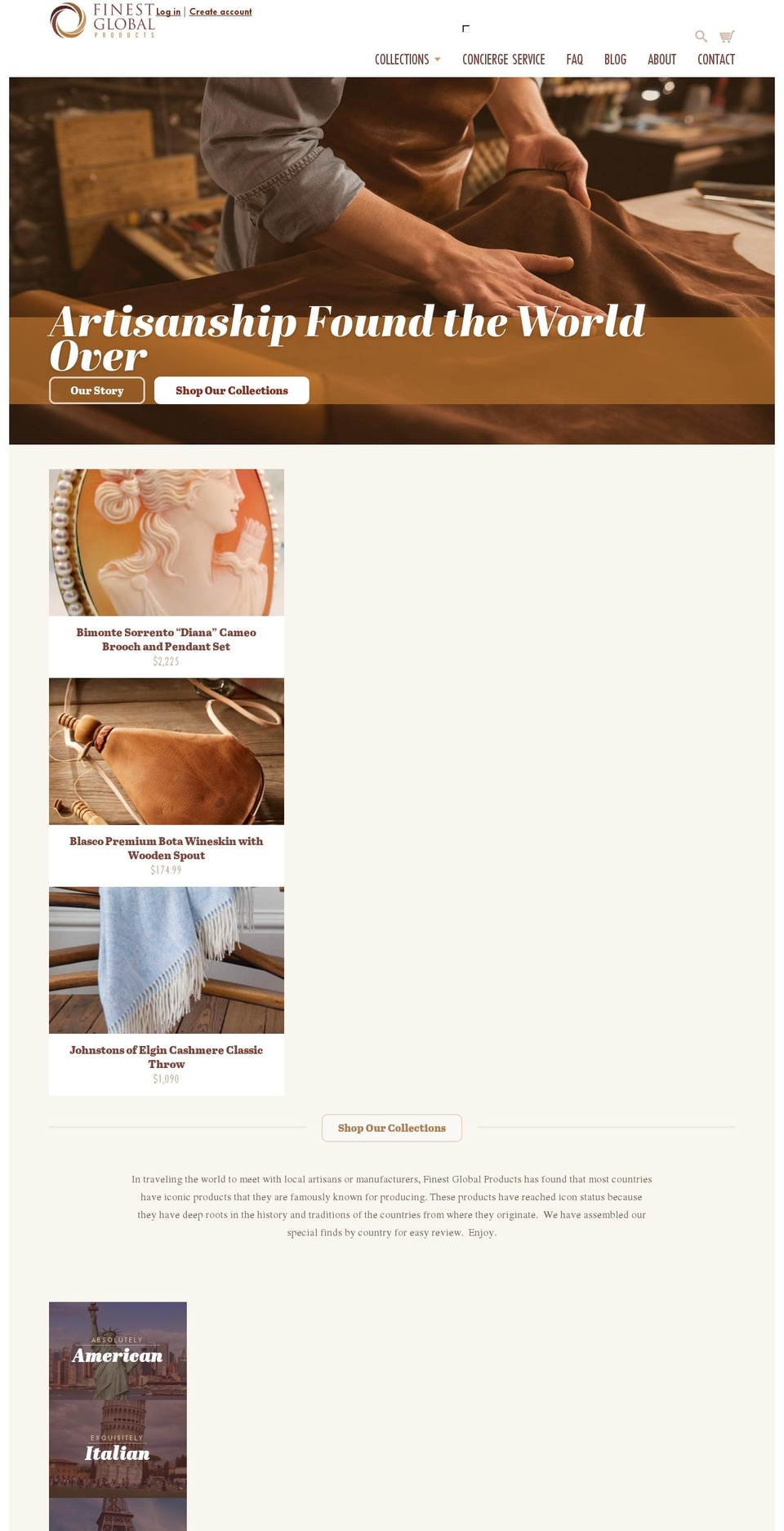 finestglobalproducts.com shopify website screenshot