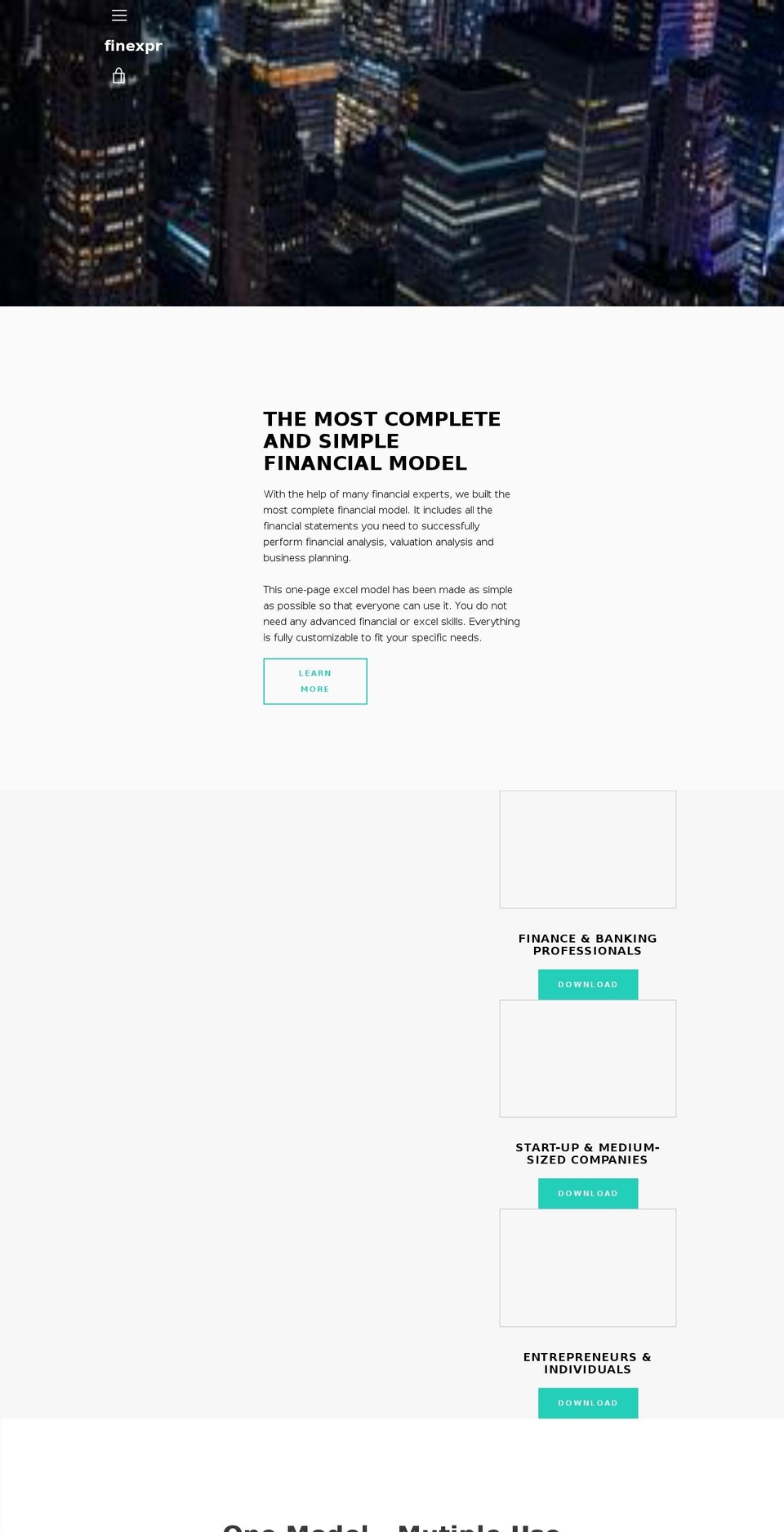 finexpr.com — Shopify storefront screenshot