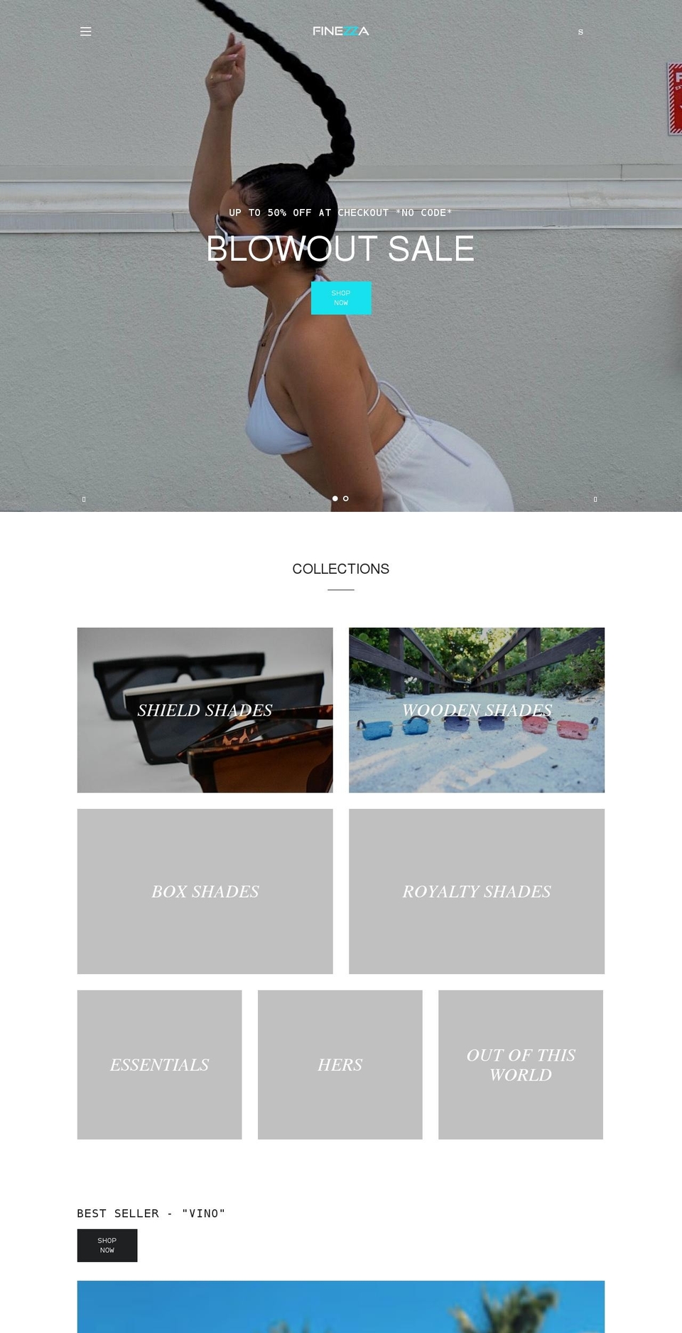 finezzamiami.com shopify website screenshot
