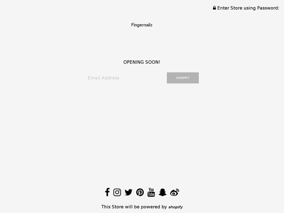 fingernailz.com — Shopify storefront screenshot
