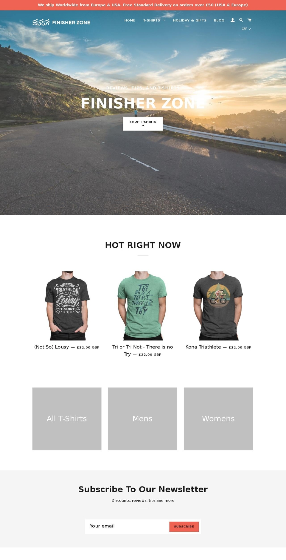finisherzone.net shopify website screenshot