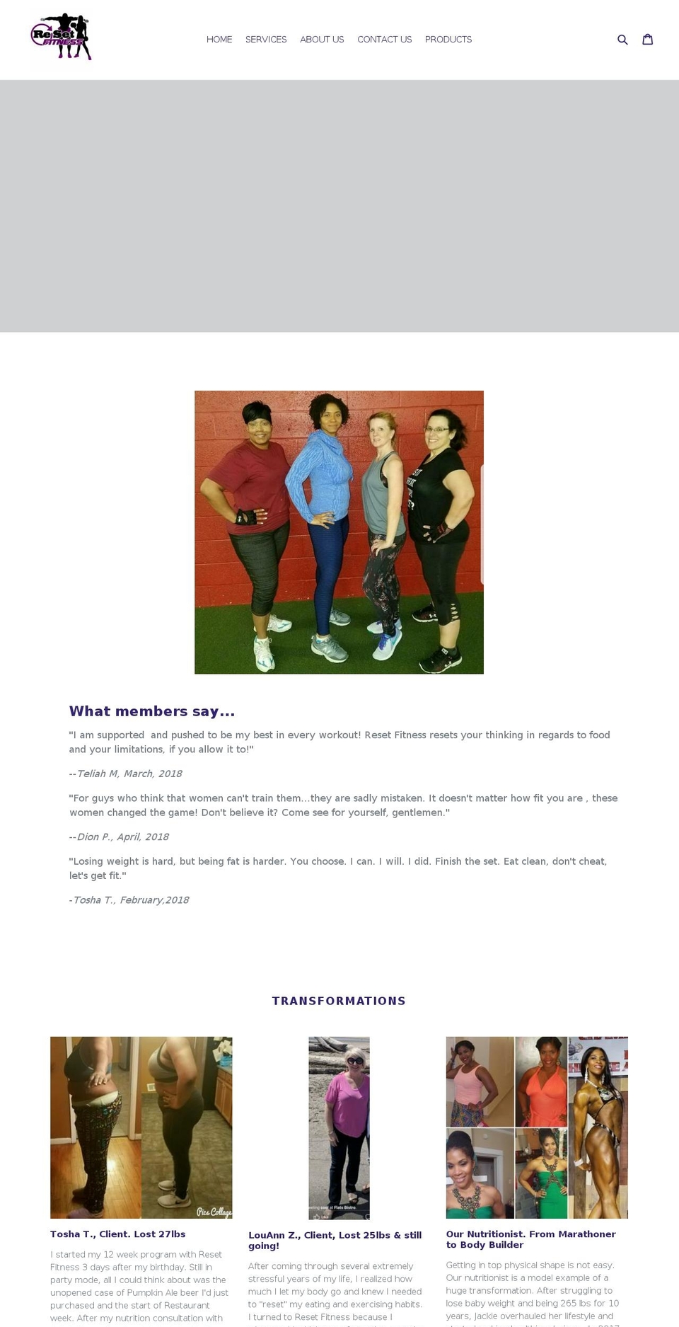 finishtheset.com — Shopify storefront screenshot