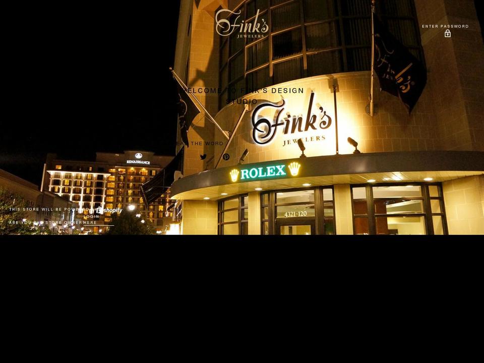 finksdesignstudio.com shopify website screenshot