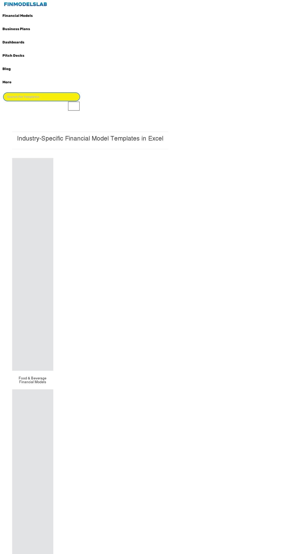 finmodelslab.com shopify website screenshot