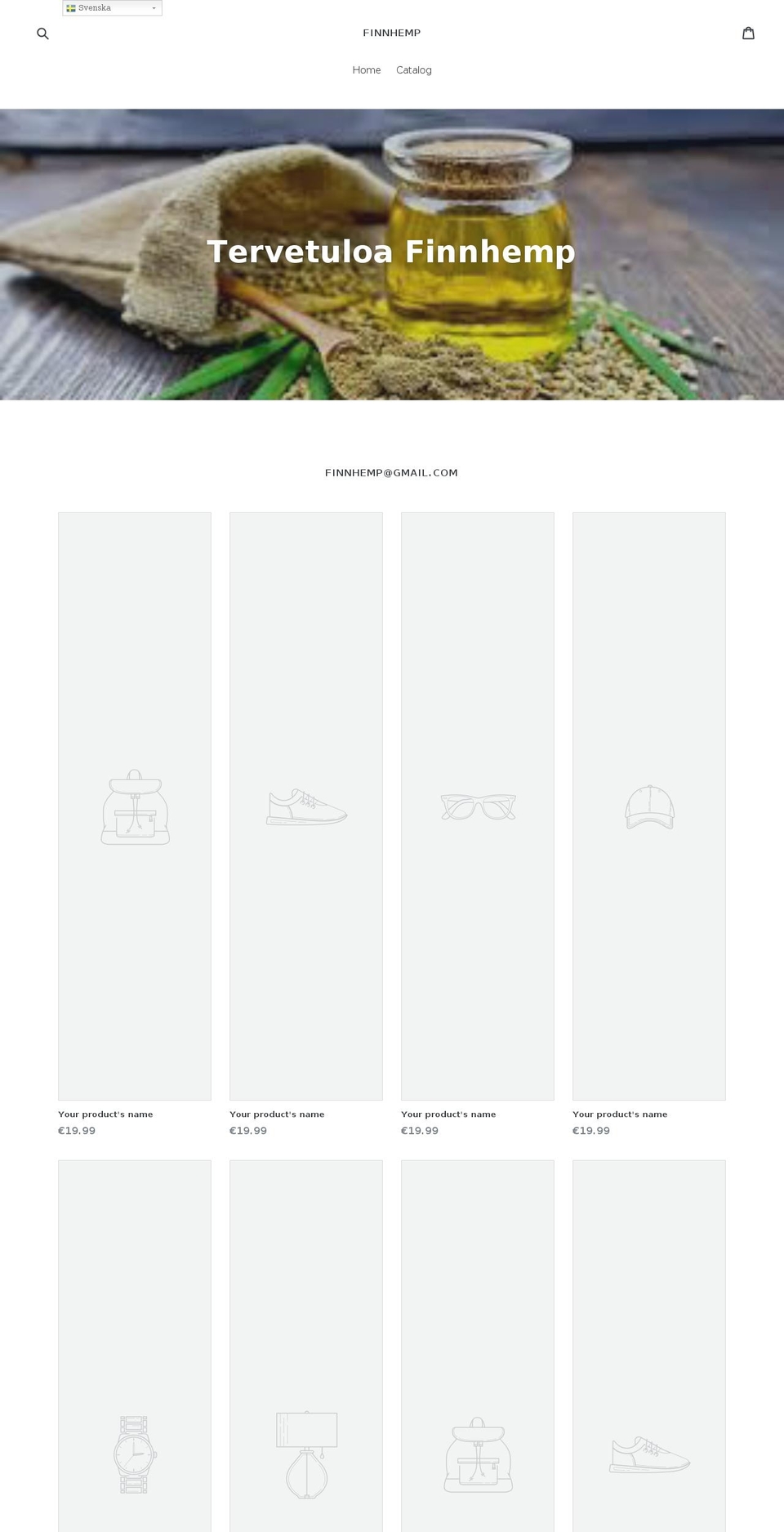 finnhemp.com — Shopify storefront screenshot