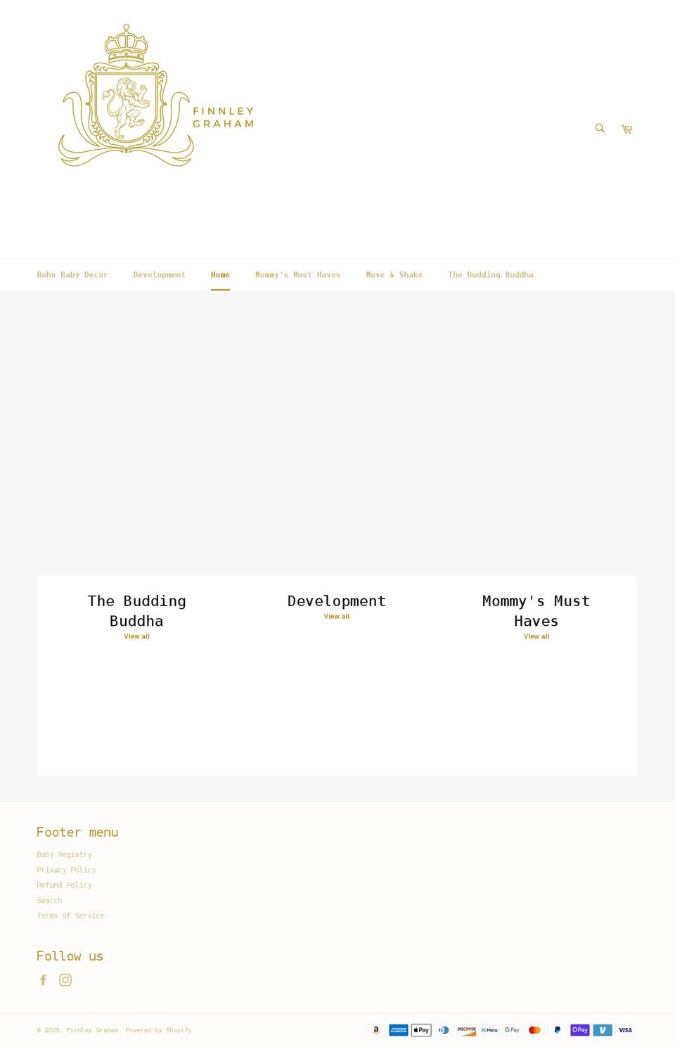 finnleygraham.co shopify website screenshot