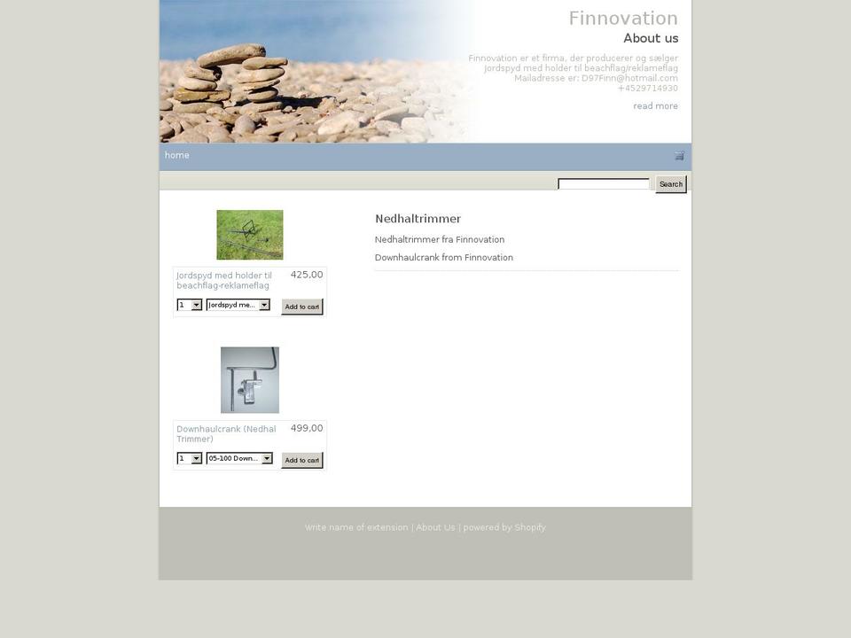 finnovation.dk shopify website screenshot