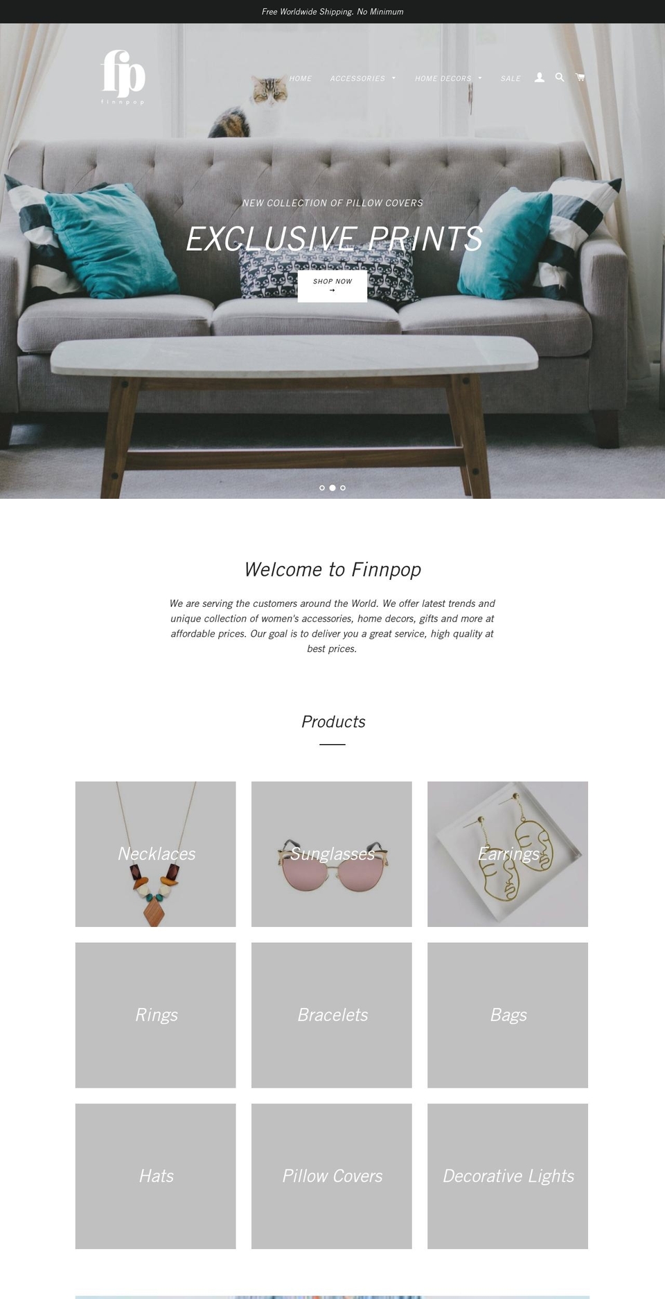 finnpop.com — Shopify storefront screenshot