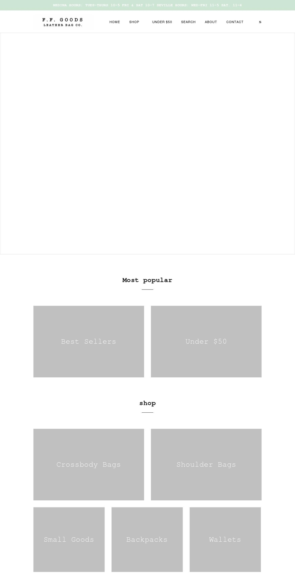 finnsficklegoods.com shopify website screenshot