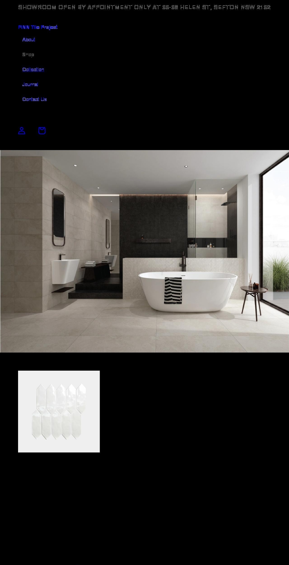 finntiles.com.au shopify website screenshot