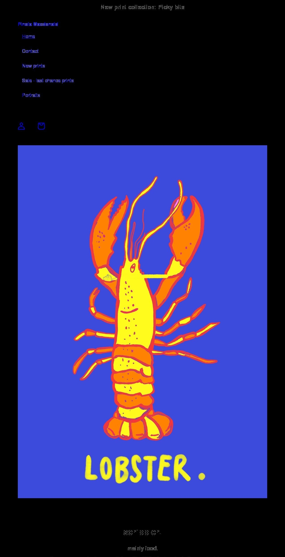 finolamacdonald.com shopify website screenshot