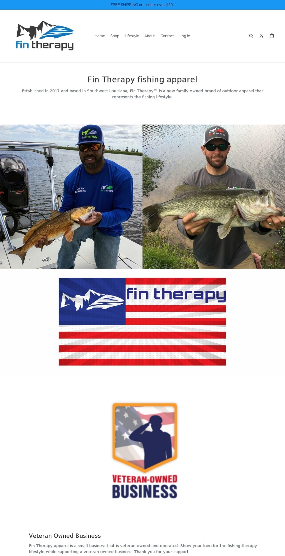 fintherapy.com — Shopify storefront screenshot