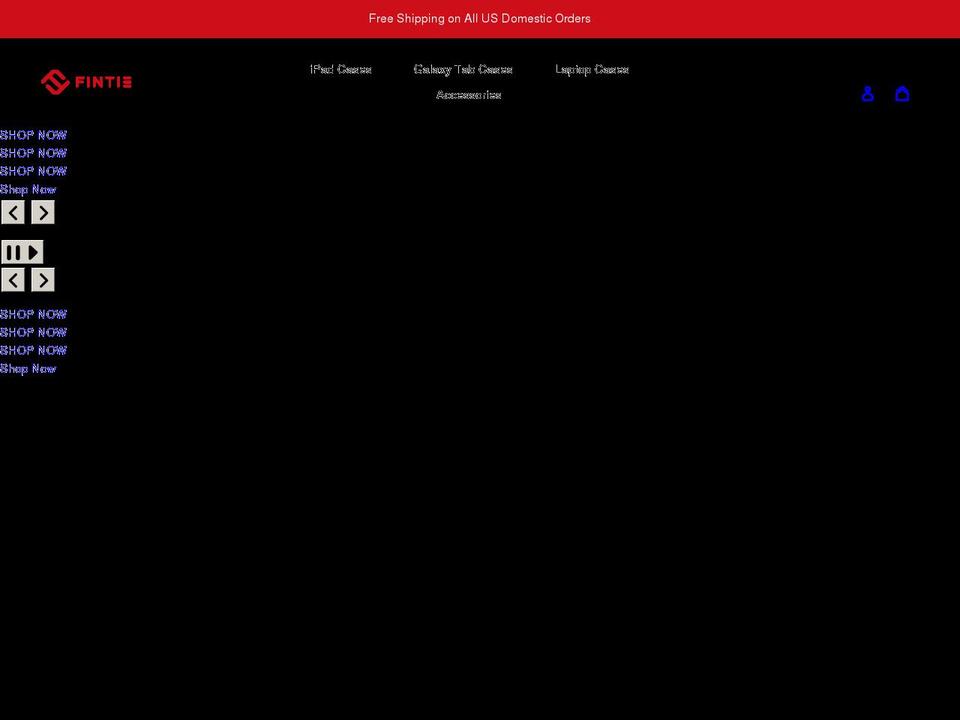 fintiecases.com shopify website screenshot