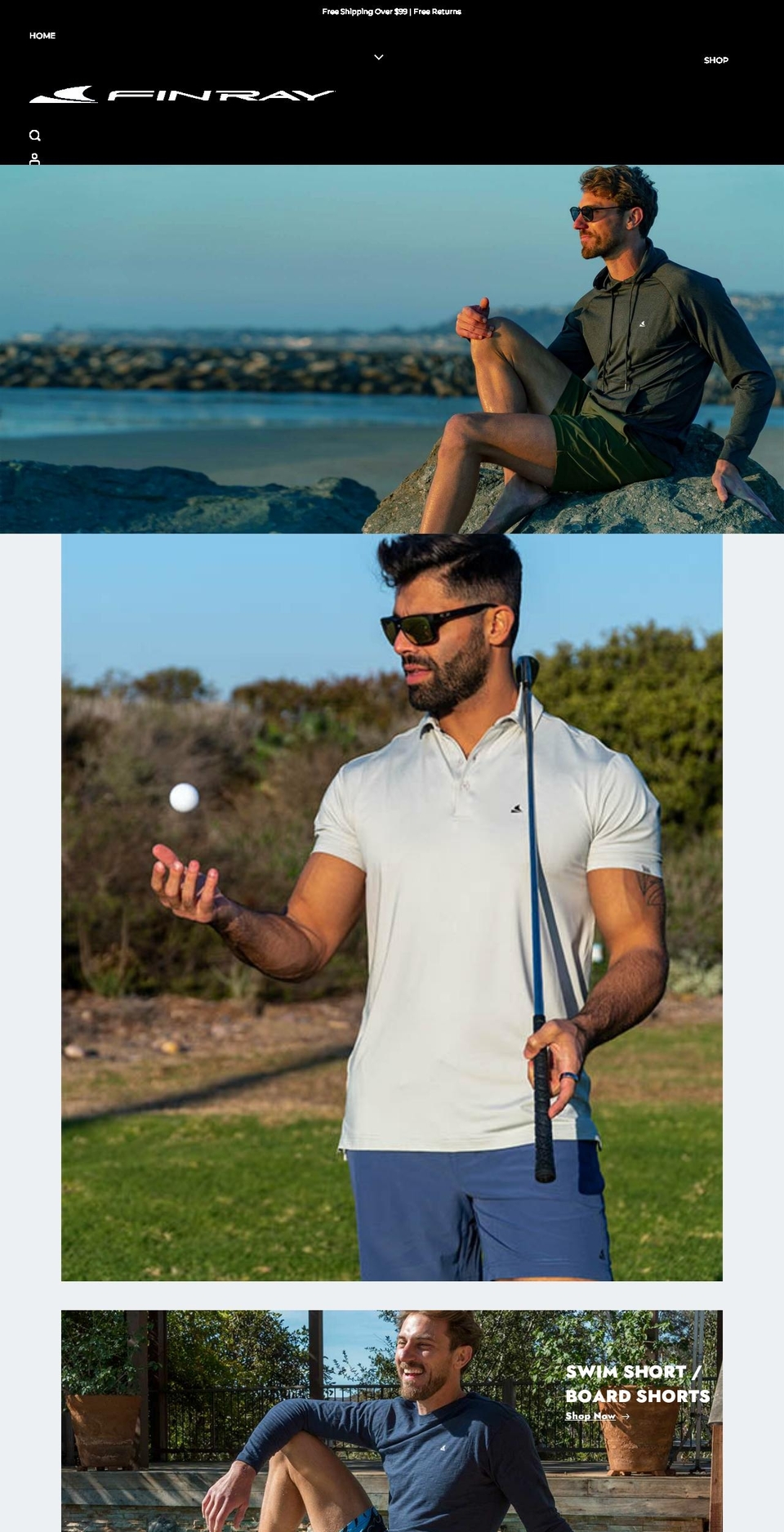 finwear.com shopify website screenshot