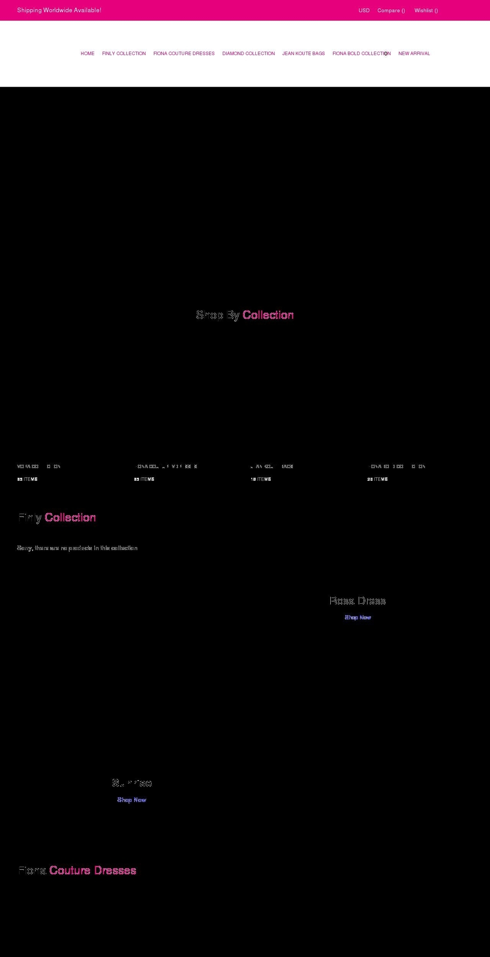 fionahollywooddesigners.com shopify website screenshot