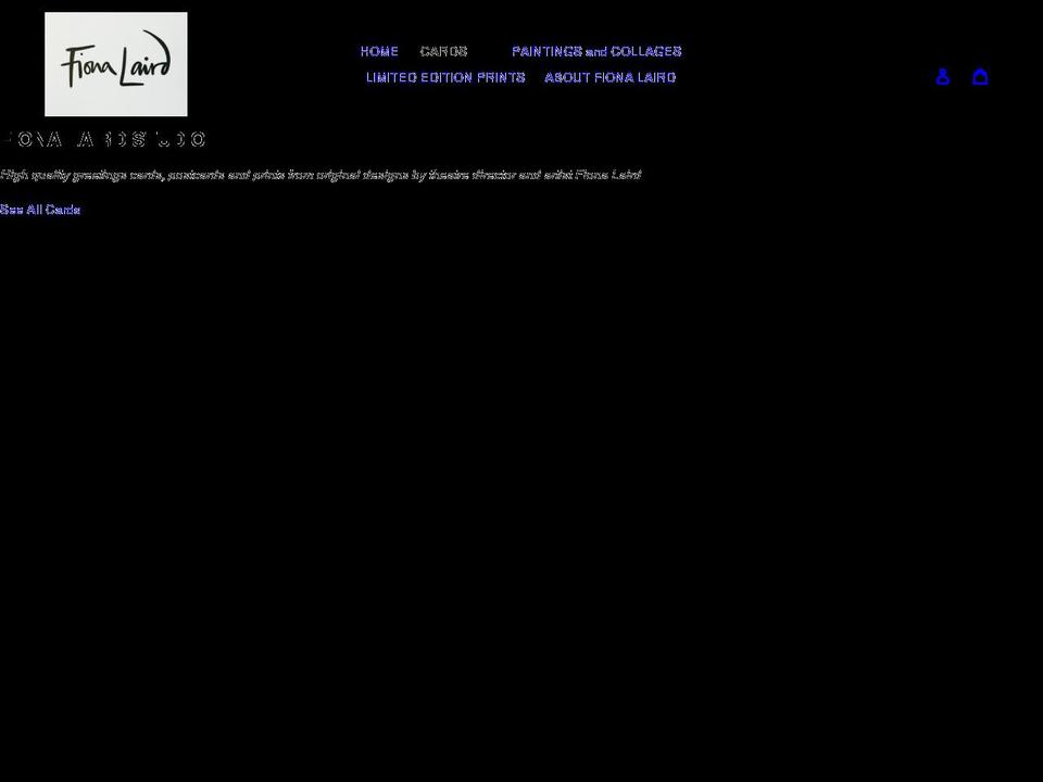 fionalairdstudio.com shopify website screenshot