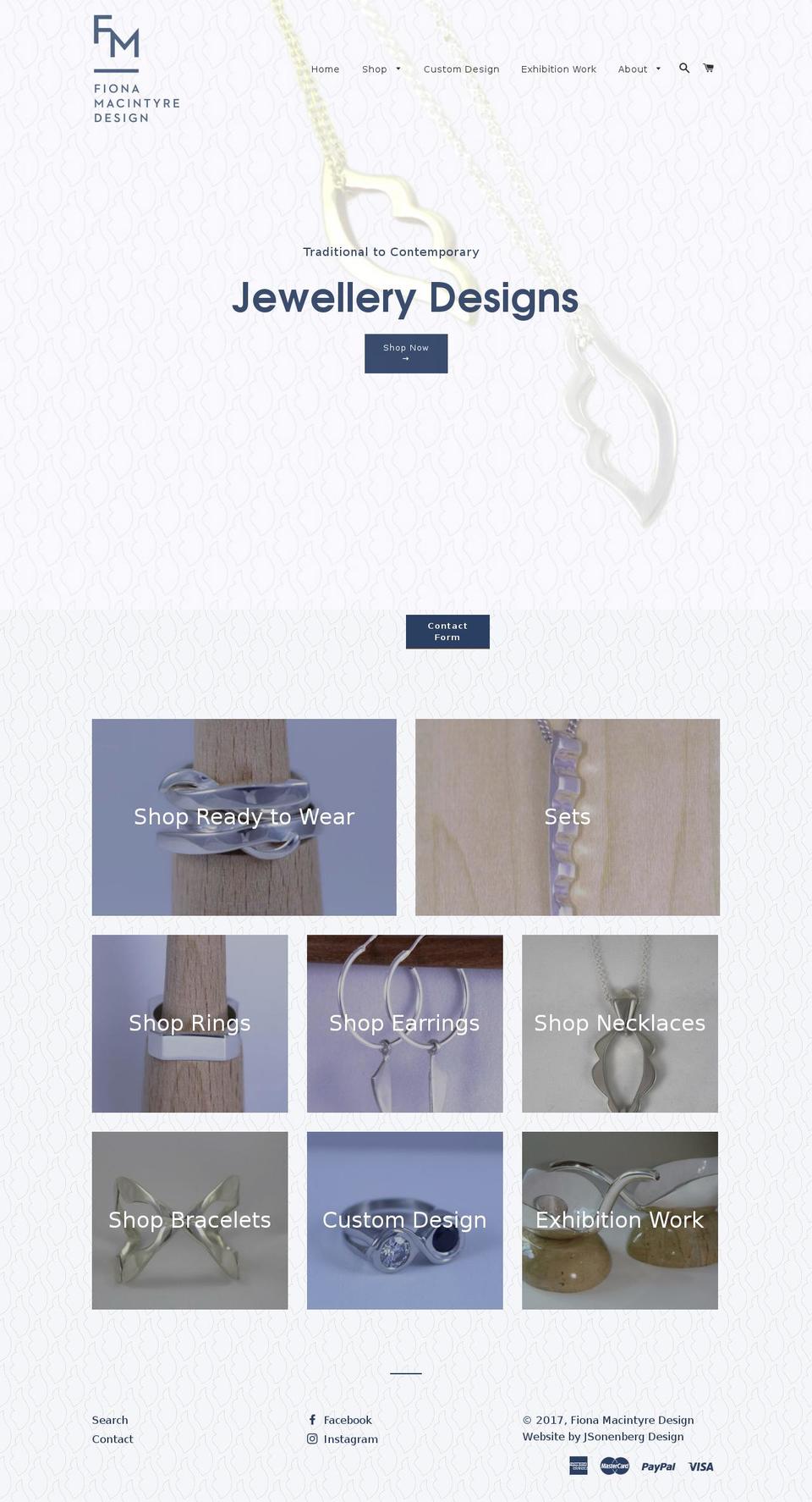 fionamacintyre.com shopify website screenshot