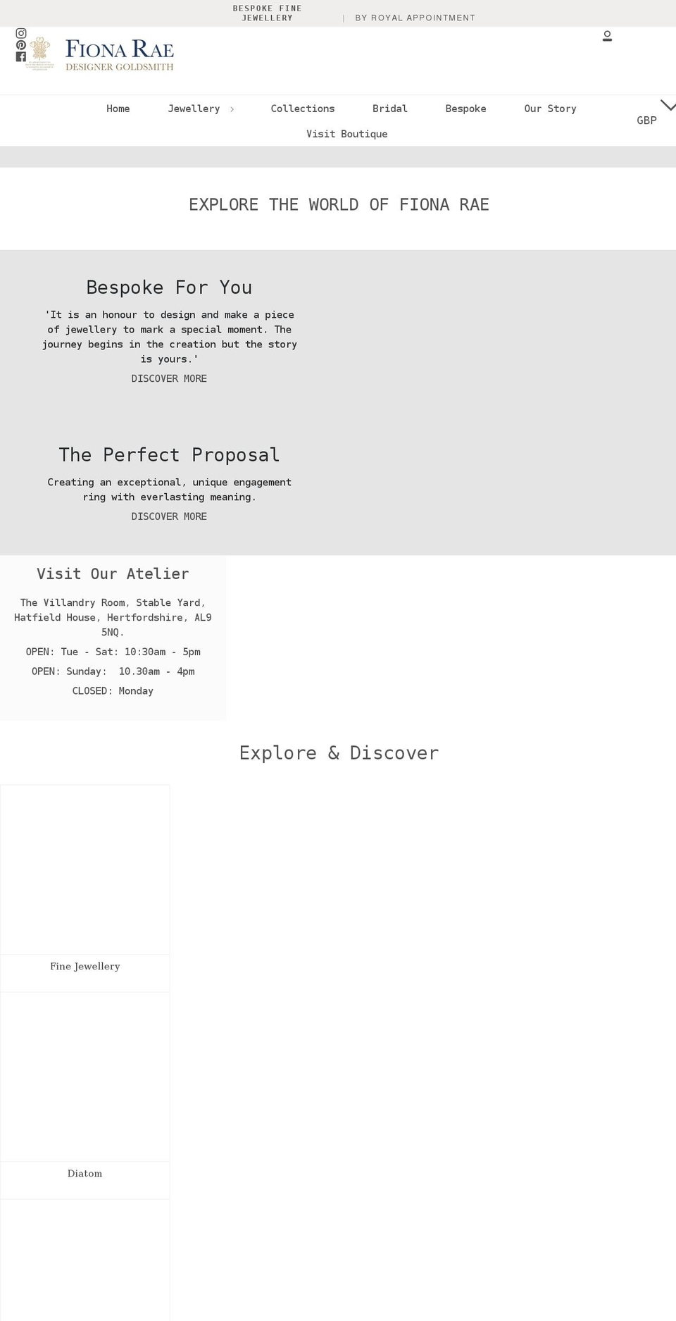 fionarae.co.uk shopify website screenshot