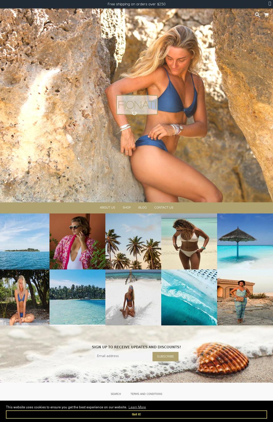 fionati.com — Shopify storefront screenshot