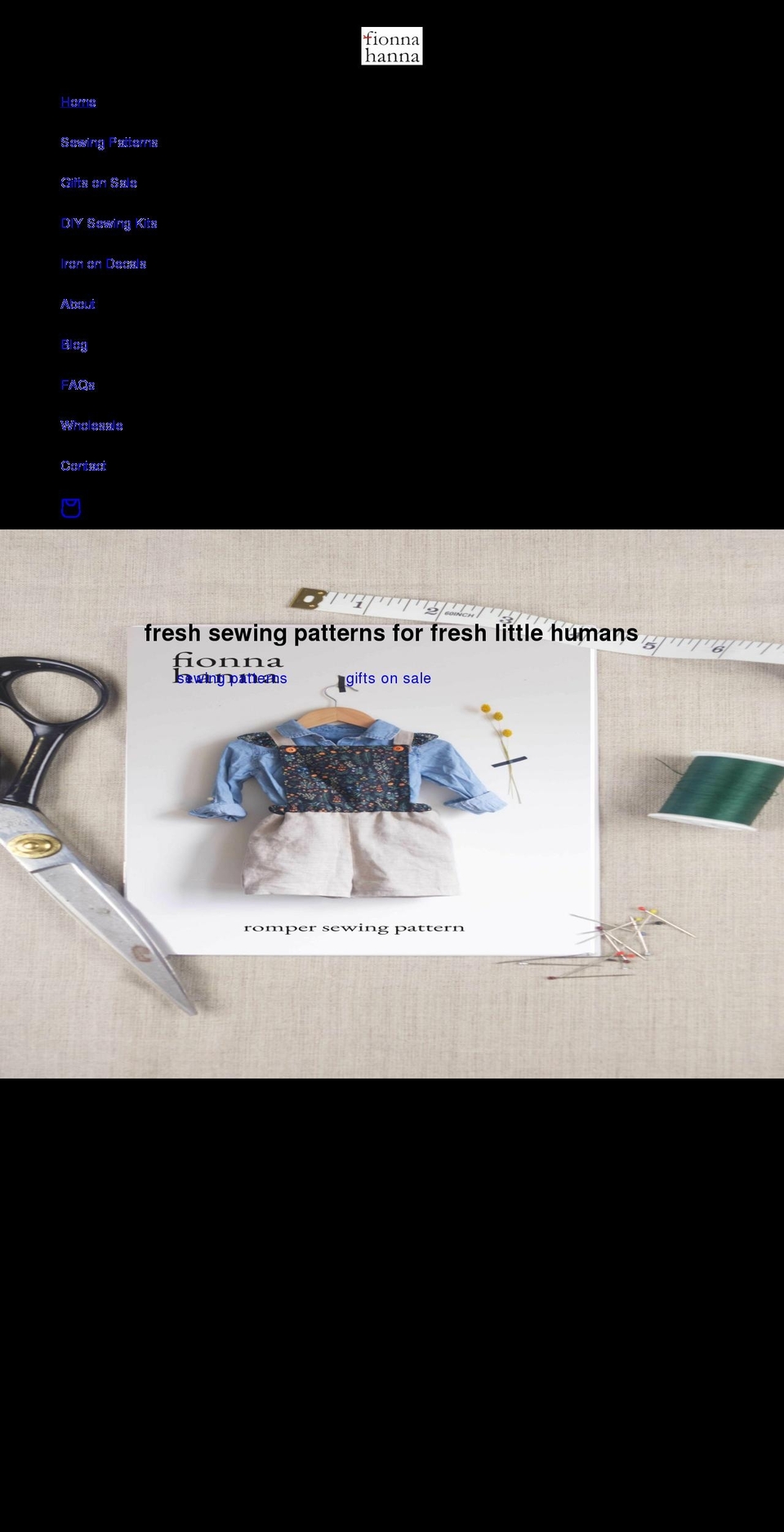 fionnahanna.myshopify.com shopify website screenshot